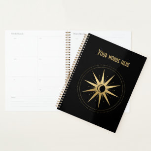 Agenda Crie seu próprio Tarot Dourado da Estrela da Arcan