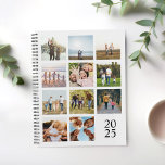 Agenda Crie sua própria coleção de fotos personalizada 12<br><div class="desc">Crie seu próprio notebook personalizado do planejador de colagem de fotos com 12 de suas fotos favoritas.</div>