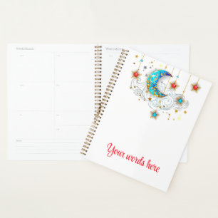 Agenda Crie sua própria lua e estrelas elegantes
