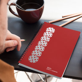 Agenda Crimson Red Pickleball Semanal Pessoal