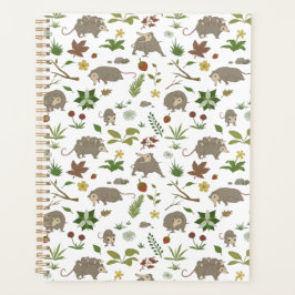 Agenda Crisp White Opossum Woodland Botânico