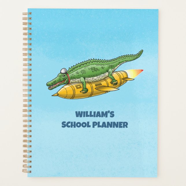 Agenda Crocodilo Foguete (Frente)