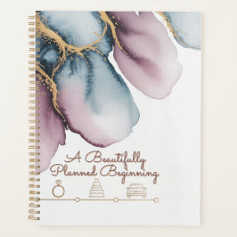 Agenda Cronologia em Aquarela | Design Artístico de Casam