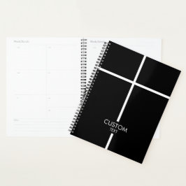 Agenda Cruz Branca Simples a Preto