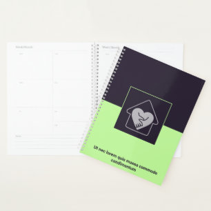 Agenda Cuidados de Enfermagem para Idosos Roxo & Verde