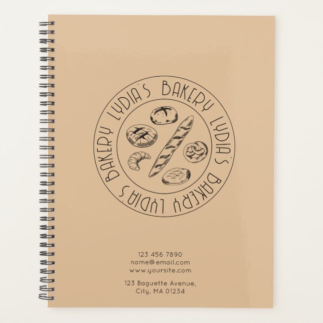 Agenda Custom Bakery Logo Planne (Frente)