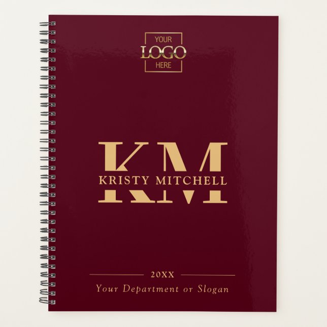 Agenda Custom Business Logo & Branding Monogram Initials (Frente)