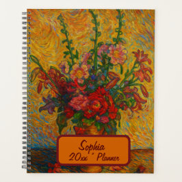 Agenda Custom Name Floral Planner