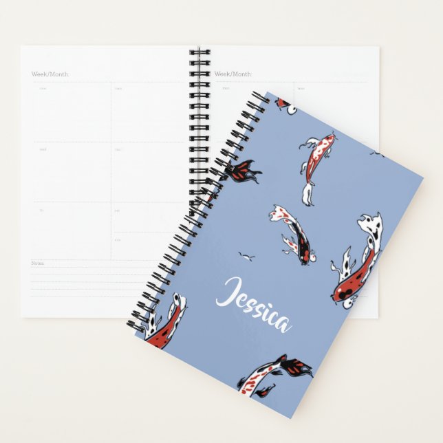 Agenda Custom name koi fish blue (Exibição)