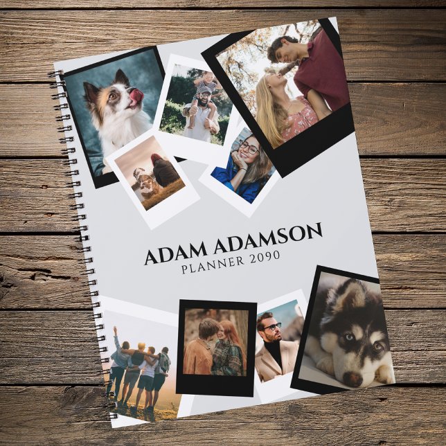 Agenda Custom Photo Collage Modern Family Friends  (Criador carregado)