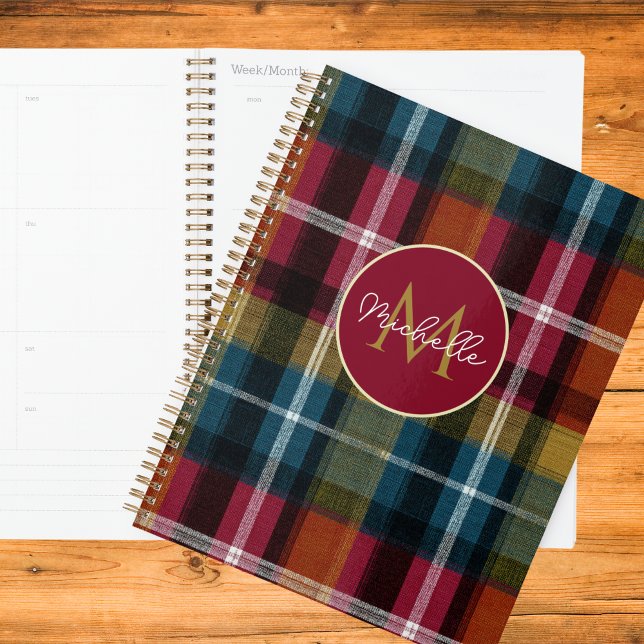 Agenda Custom Planner Gingham Pattern Style (Criador carregado)
