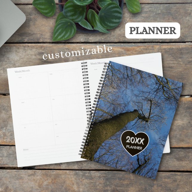 Agenda Custom Tree Crown Branches on blue Sky Photo - (Criador carregado)