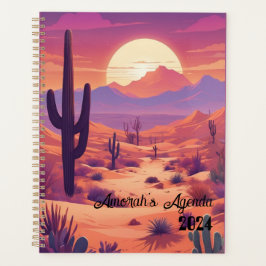 Agenda Customizable agenda, planner, name, year, desert
