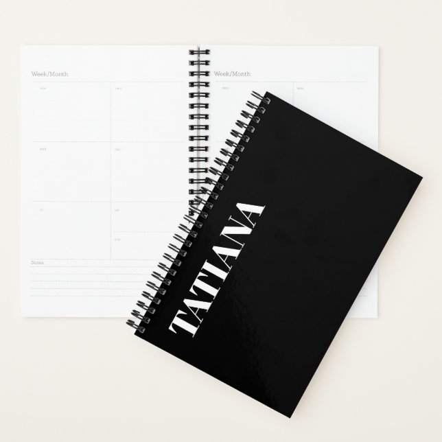 Agenda Customizable Name Polished Organized Empowering  (Exibição)