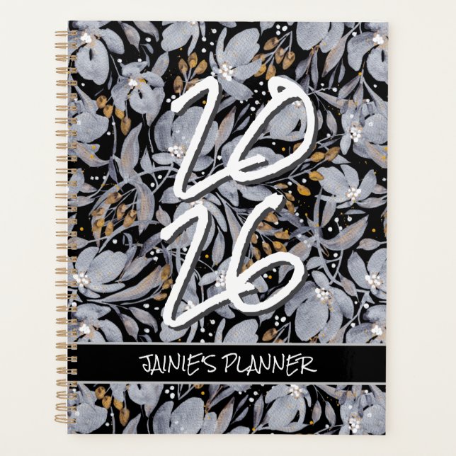 Agenda Customize Yearly 2026 Stand Out Silver & Gold  Pla (Frente)