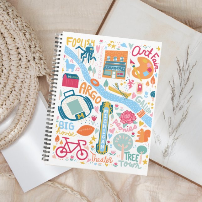 Agenda Cute Ann Arbor Michigan Coisas Favoritas (Criador carregado)