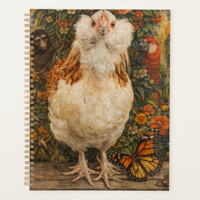 Agenda Cute Chicken Small Spiral Planner (Frente)