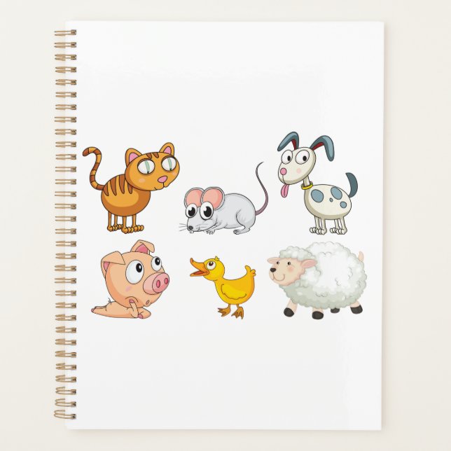 Agenda Cute Fun Farm Animals (Frente)