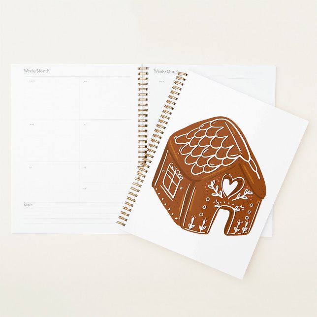 Agenda Cute Gingerbread House Holiday Cookie (Criador carregado)