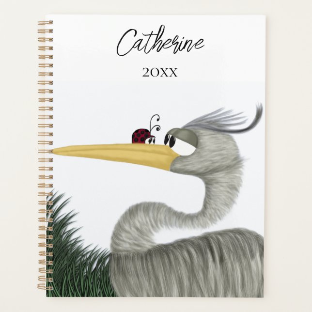 Agenda Cute Heron e Ladybug (Frente)