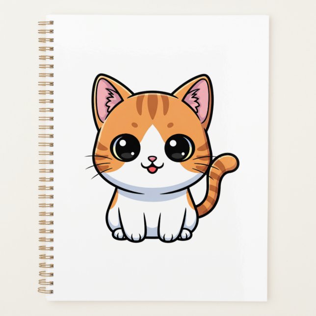 Agenda Cute Orange Tabby Kitten Character (Frente)