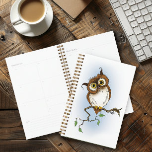 Agenda Cute Owl Brown Hoot
