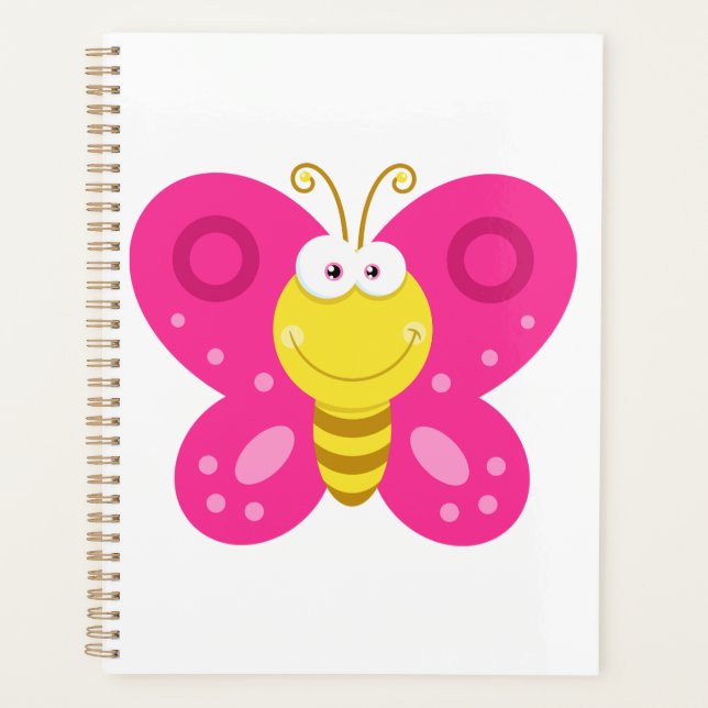 Agenda Cute Pink Butterfly (Frente)