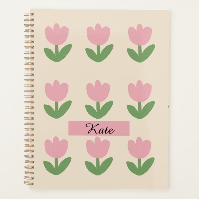 Agenda cute simple tulip  (Frente)