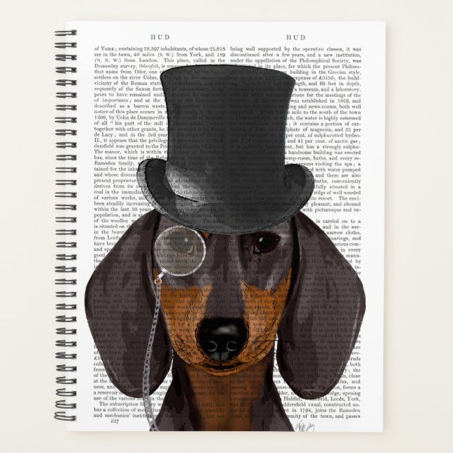 Agenda Dachshund, Chapéu Formal e Chapéu (Frente)