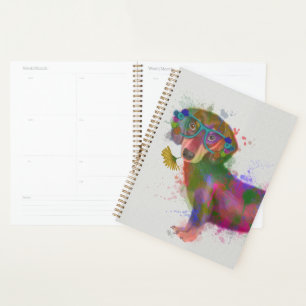Agenda Dachshund & Glass Rainbow Splash