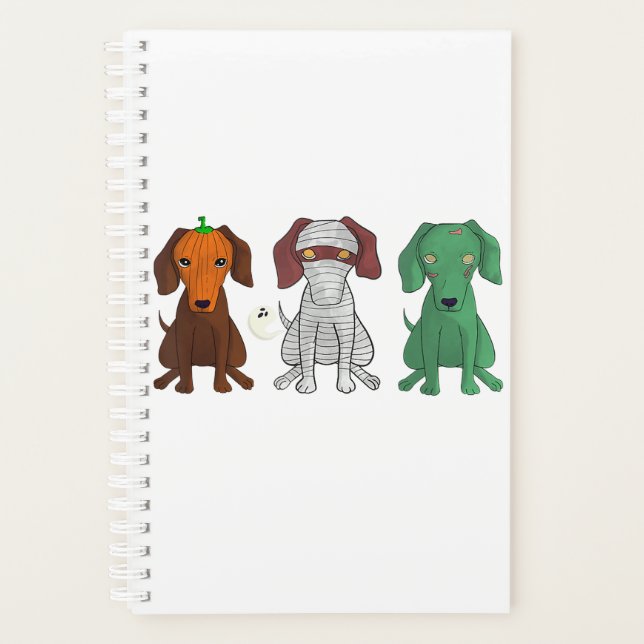 Agenda Dachshund Halloween (Frente)