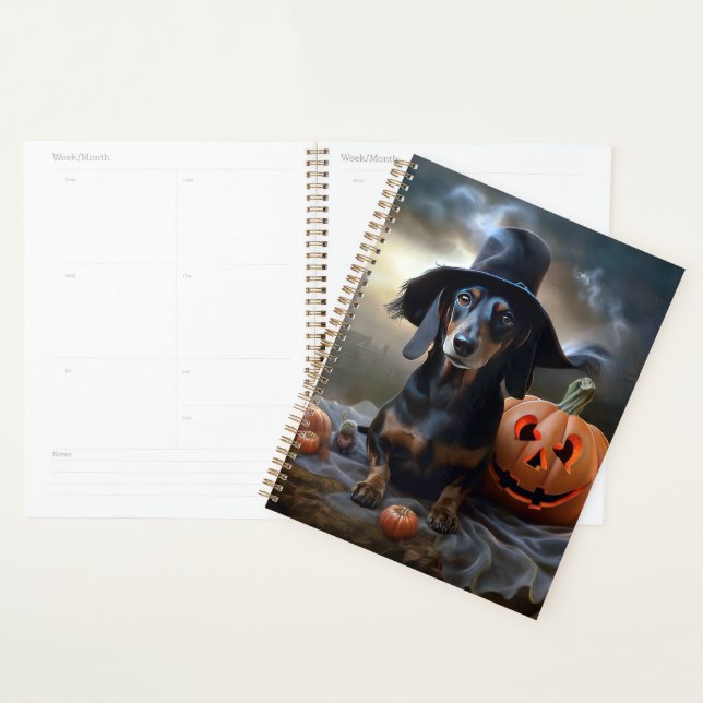 Agenda Dachshund Halloween Scary (Exibição)