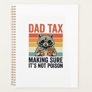 Agenda Dad Tax Mapache Camiseta Vintage Divertida Design