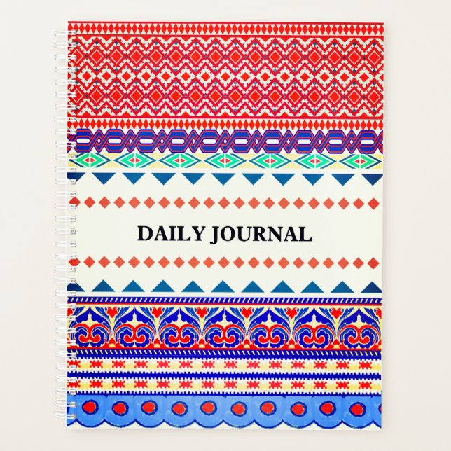 Agenda Daily Planner 2026 with pattern (Frente)