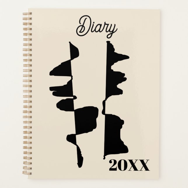 Agenda Dairy "Abstract Dual Face" (Frente)