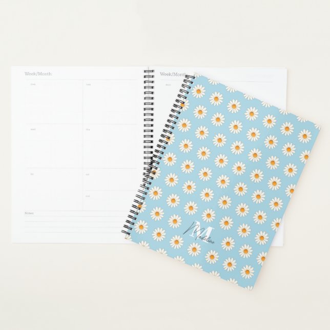 Agenda Daisy Floral Planner - Fofo e Na moda (Exibição)