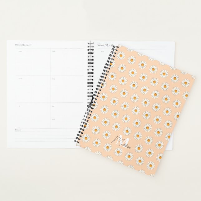Agenda Daisy Floral Planner - Fofo e Na moda (Exibição)