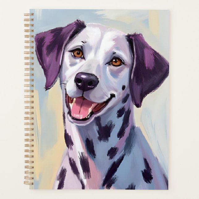 Agenda Dalmatian Dog Watercolor Painting (Frente)