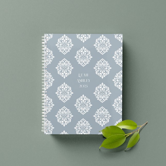 Agenda Damask Ambience Cadet Blue 2026 (Criador carregado)