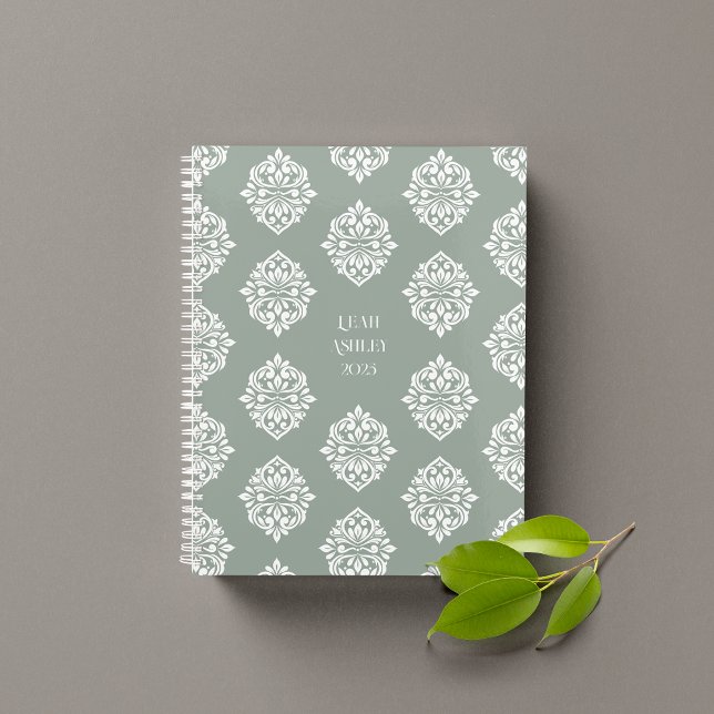 Agenda Damask Ambience Pale Olive 2026 (Criador carregado)