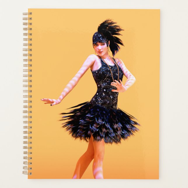 Agenda Dança Flapper Vintage (Frente)