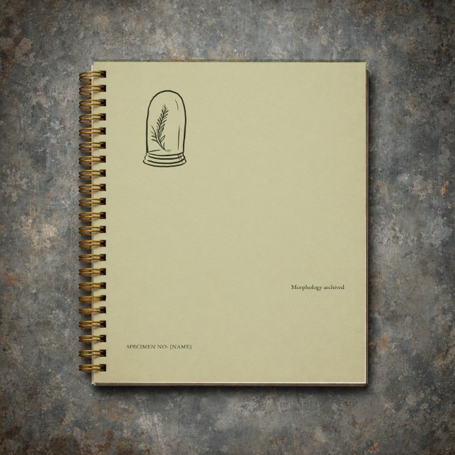 Agenda Dark Academia Botany Garden Reader Gift (Criador carregado)