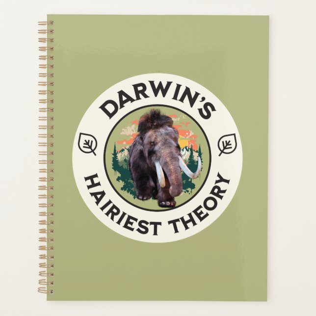 Agenda Darwin’s Teoria Mais Peluda Mamute Lanudo  (Frente)