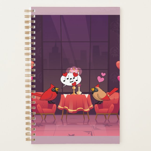 Agenda Data do Janto de Aves Cardinais do norte (Frente)