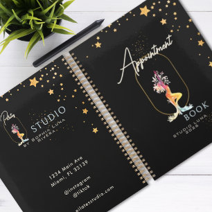 Agenda de compromissos Black Gold Beauty Yoga Salo