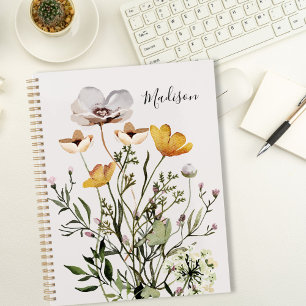 Agenda de Compromissos com Buquê de Flores Silvest