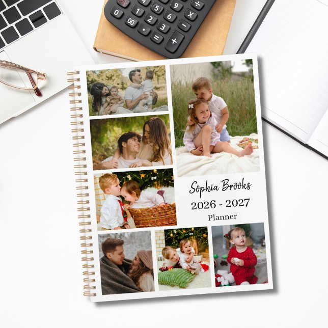 Agenda de Compromissos com Colagem de 6 Fotos Mode (Criador carregado)
