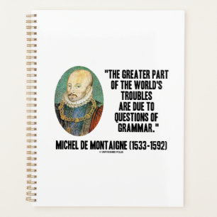 Agenda de Montaigne Questões de Gramática
