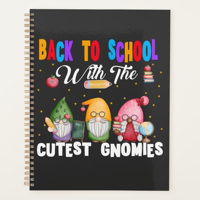 Agenda De volta à escola com o professor de gnomos mais c (Frente)