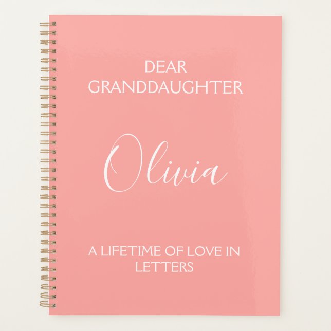 Agenda Dear Granddaughter: A Lifetime of Love in Letters (Frente)